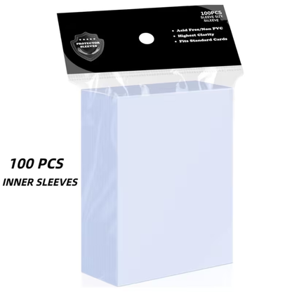Exact Fit Trading Card Sleeves - 100 Sleeves