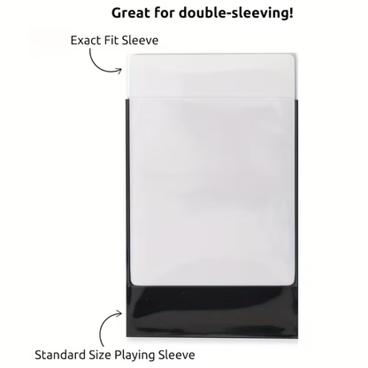 Exact Fit Trading Card Sleeves - 100 Sleeves