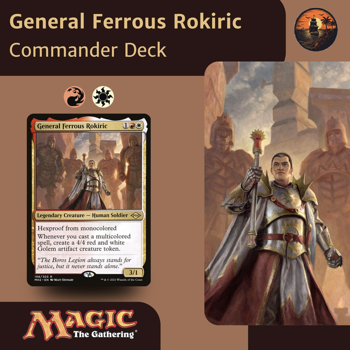 General Ferrous Rokiric – Boros Multicolour Tokens