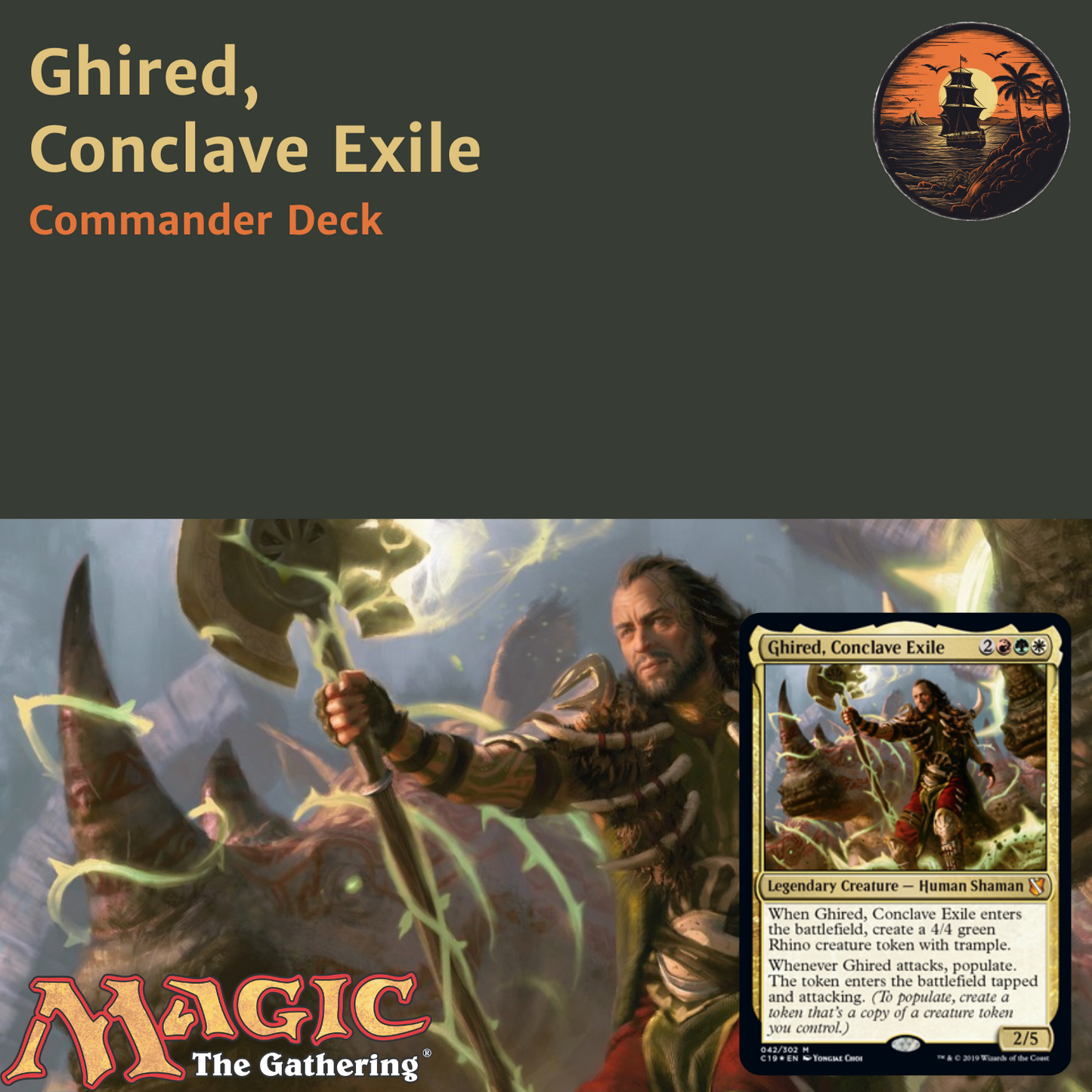 Token Swarm & Populate - Ghired, Conclave Exile - Custom Commander Deck