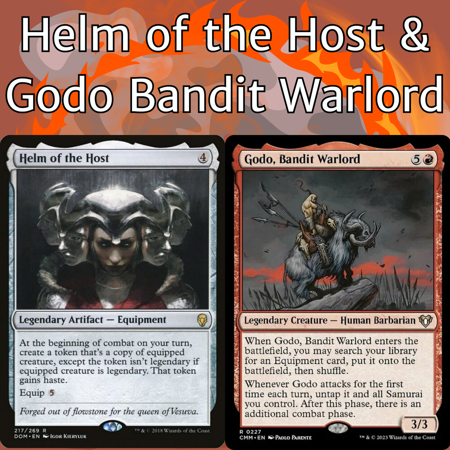 Helm of the Host + Godo, Bandit Warlord - 2 CARD COMBO