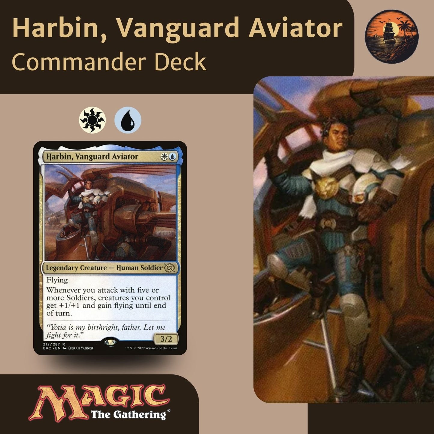 Harbin, Vanguard Aviator - Custom Commander Deck