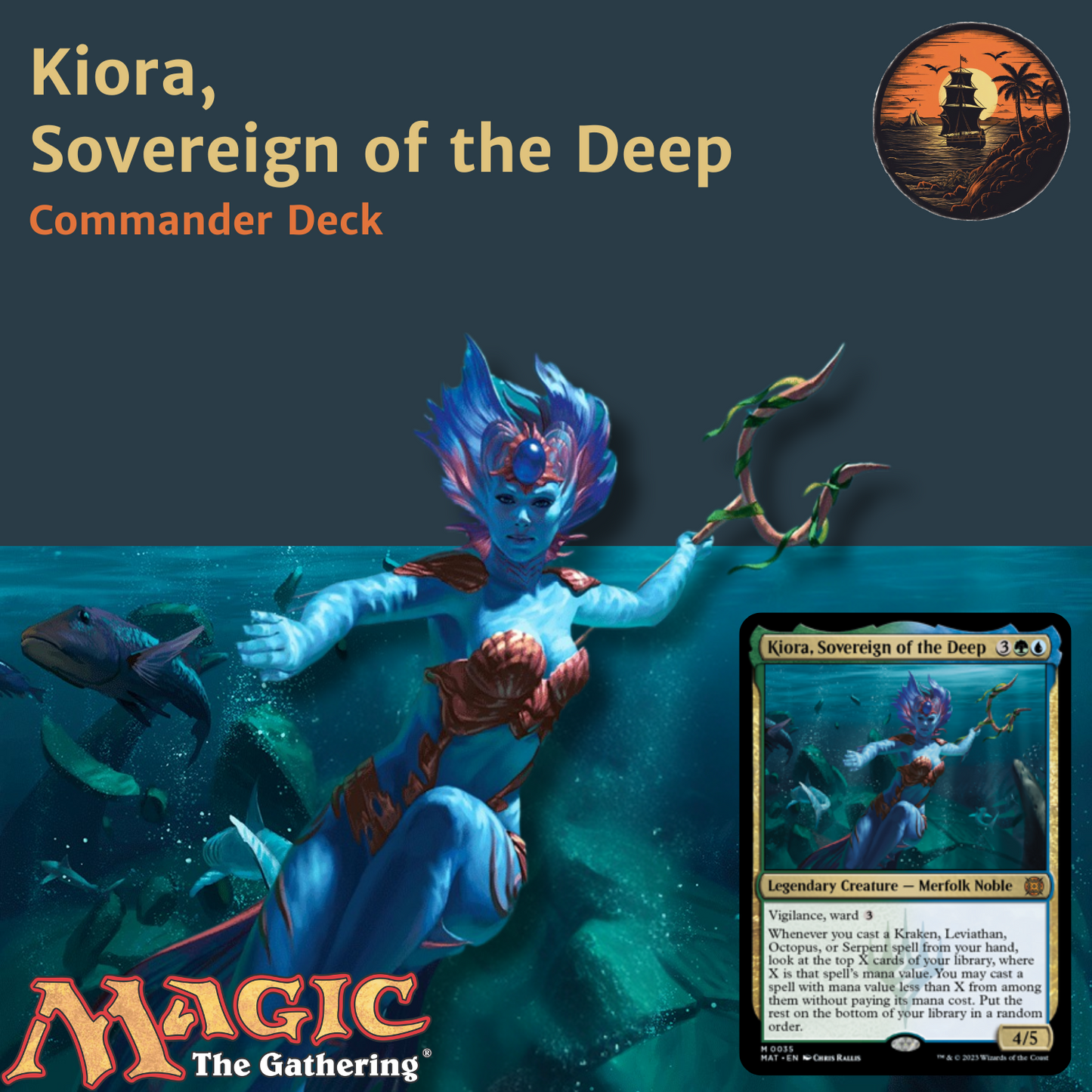 Sea Monster Cascade - Kiora, Sovereign of the Deep - Custom Commander Deck