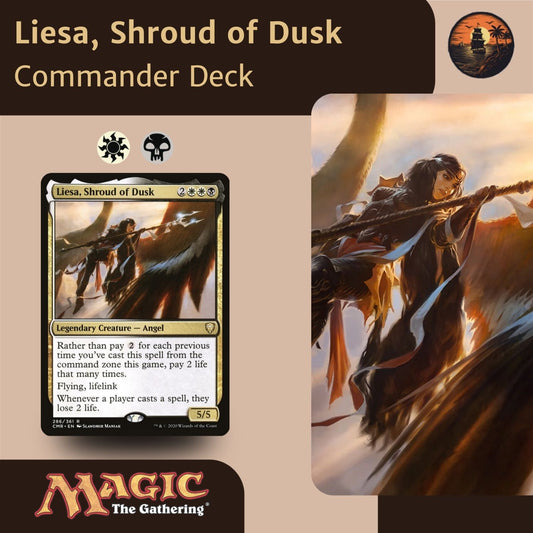 Angelic Taxation & Life Gain - Liesa, Shroud of Dusk - Custom Commander Deck