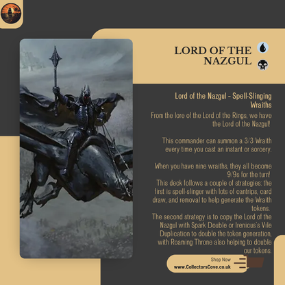 Spell-Slinger & Wraith Army - Lord of the Nazgul - Custom EDH Commander Deck