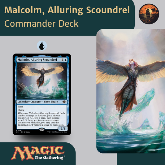 Malcolm, Alluring Scoundrel – Mono-Blue Flash &amp; Cast-from-Hand Synergy