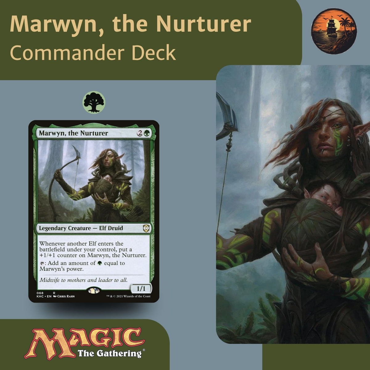 Marwyn, the Nurturer - Custom EDH Commander Deck