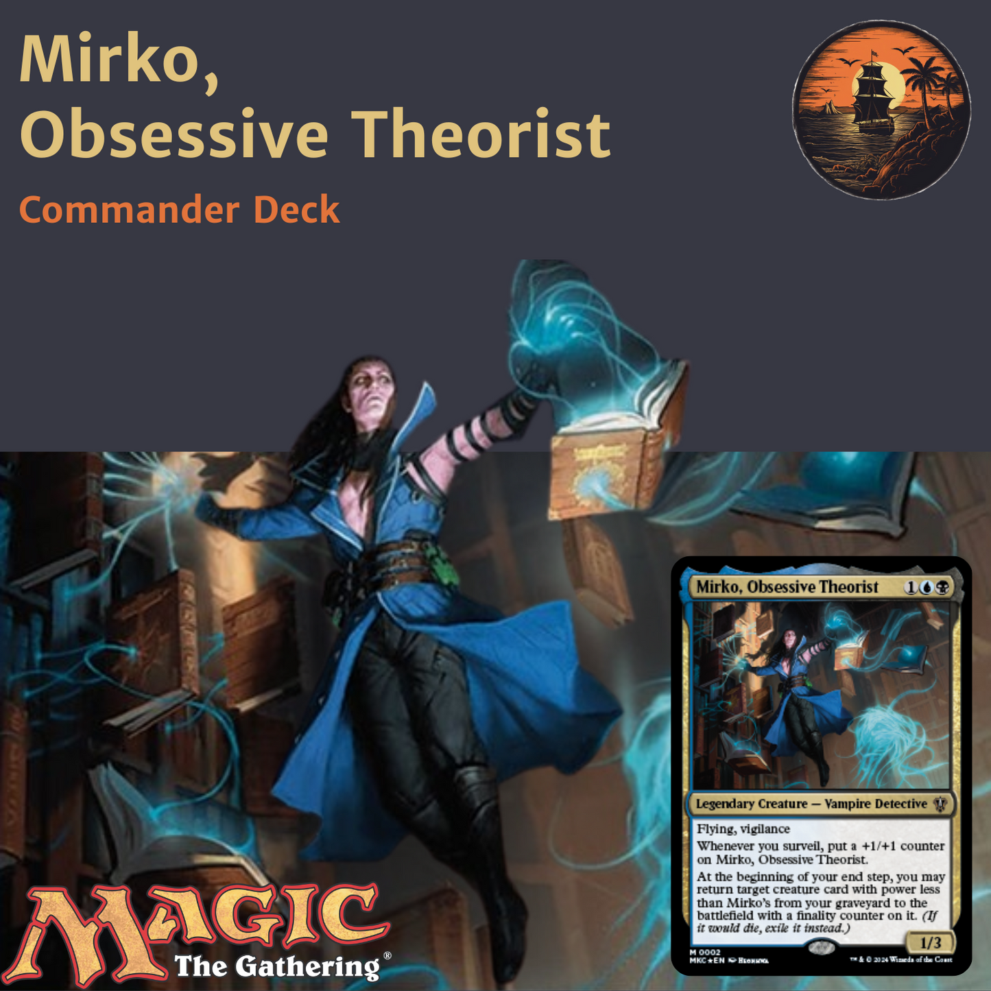 Surveil & Reanimation Control - Mirko, Obsessive Theorist - Custom Commander Deck