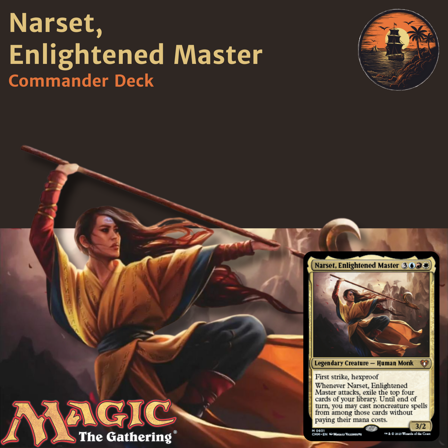 Extra Turns & Free Spells - Narset, Enlightened Master - Custom Commander Deck