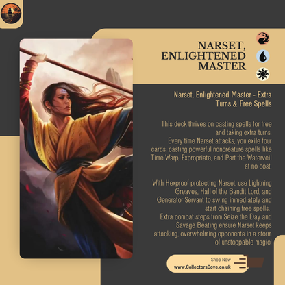 Extra Turns & Free Spells - Narset, Enlightened Master - Custom Commander Deck