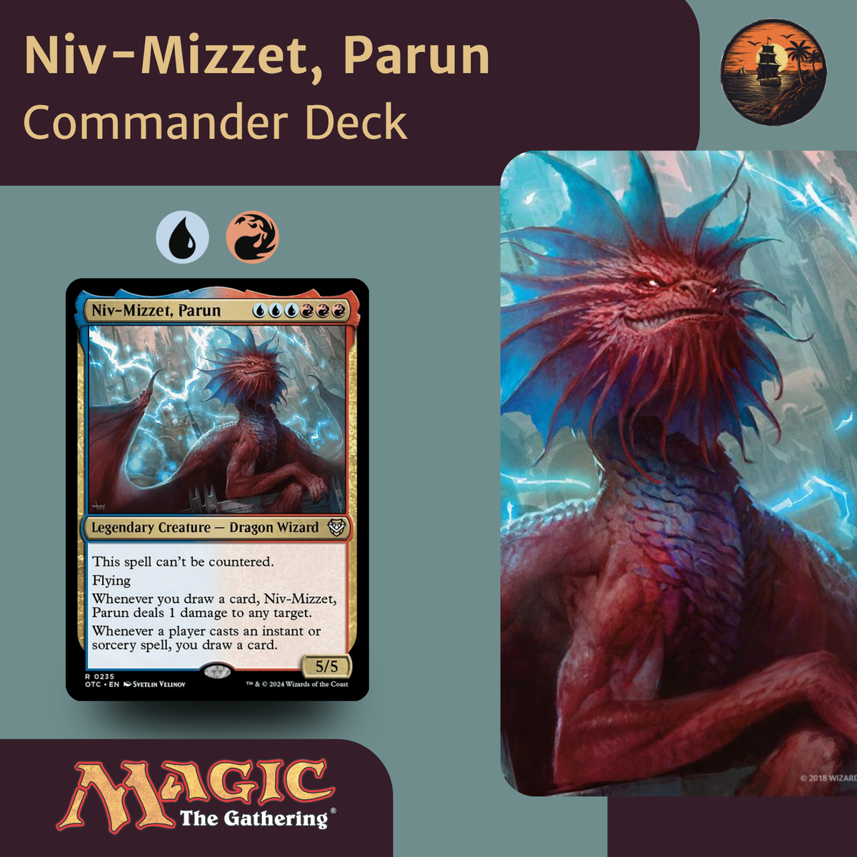 mtg niv mizzet parun commander deck Niv-Mizzet, Size and Zones:24