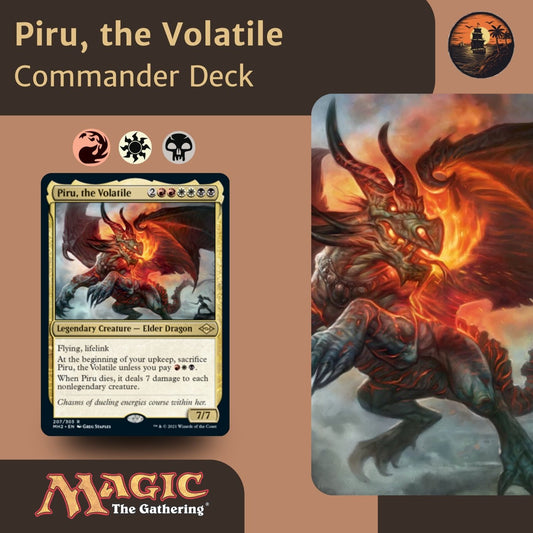 Life Gain & Devastation - Piru, the Volatile - Custom EDH Commander Deck
