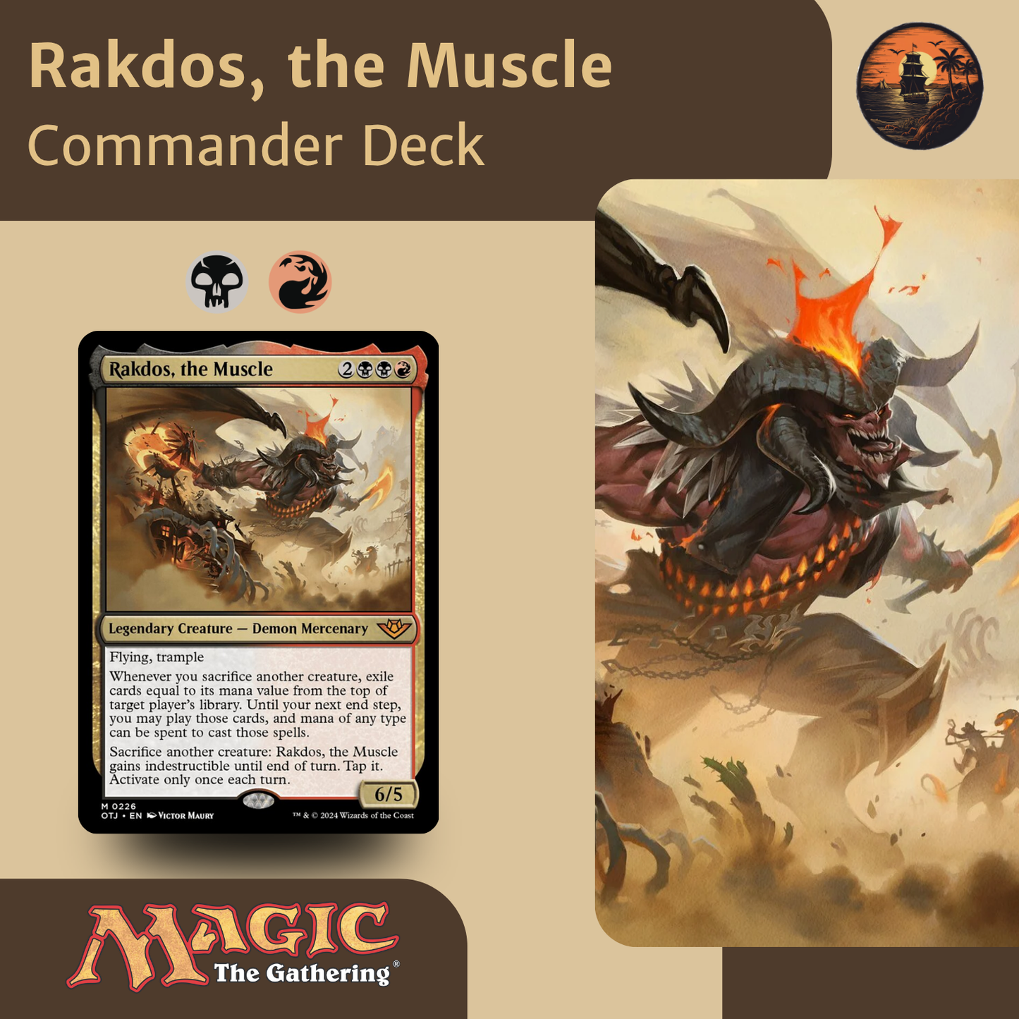 Rakdos_the_Muscle commander deck