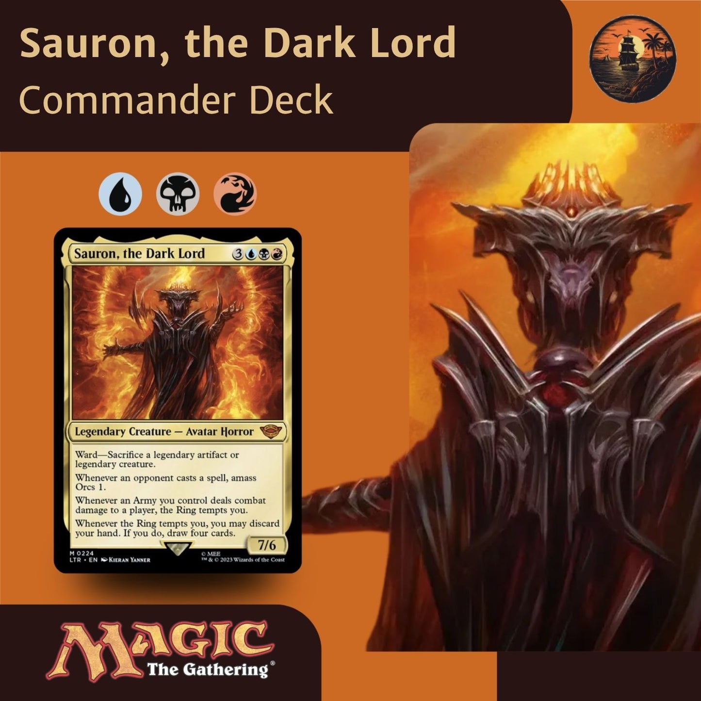 Sauron, the Dark Lord - Custom Commander Deck