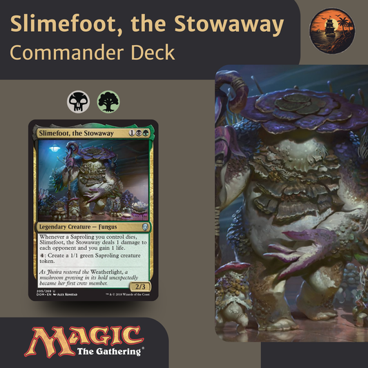 Saproling Sacrifice and Lifegain - Slimefoot, the Stowaway - Custom Commander Deck