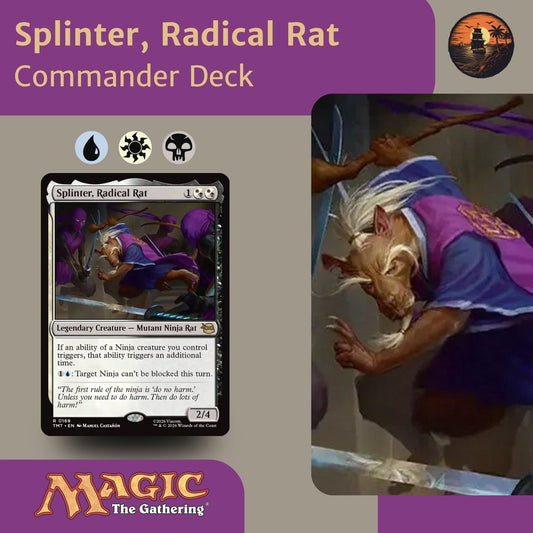 Splinter, Radical Rat - Custom EDH Commander Deck