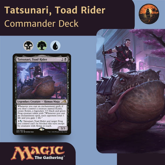Enchantment Synergy & Frog Evasion - Tatsunari, Toad Rider - Custom Commander Deck