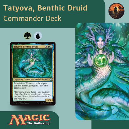 Tatyova, Benthic Druid – Simic Landfall &amp; Value Engine Commander Deck