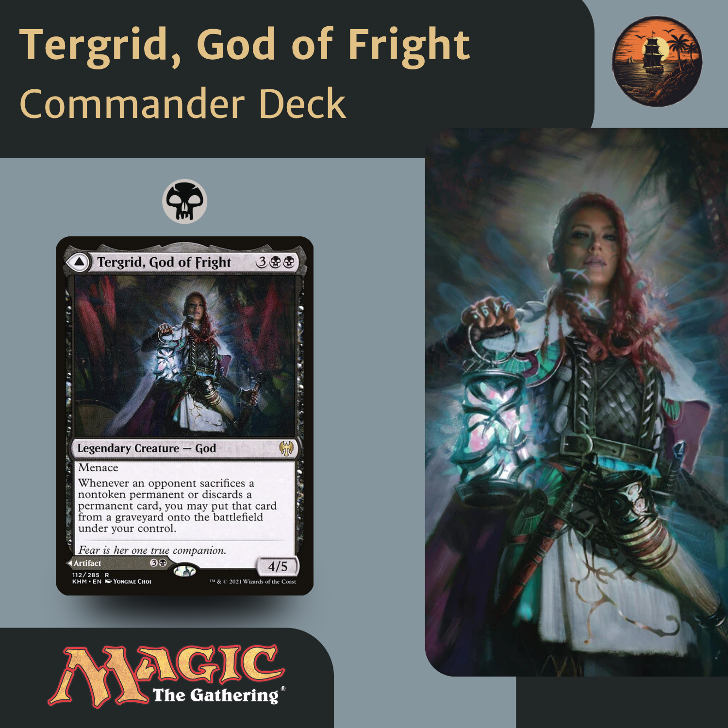 Tergrid, God of Fright – Mono-Black Hand Hate & Sacrifice Theft Commander Deck