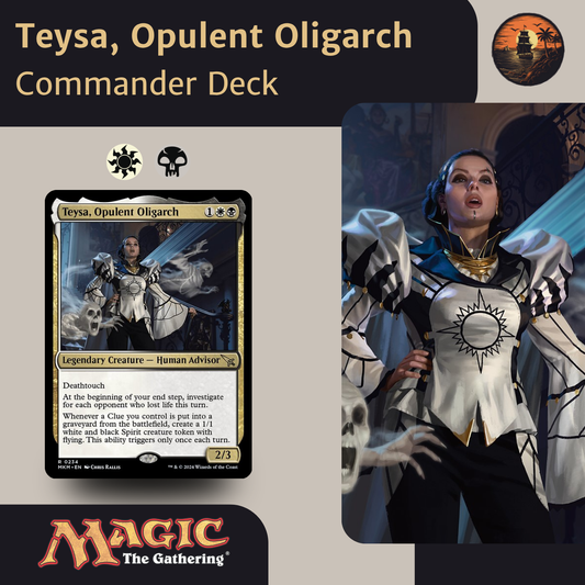 Teysa, Opulent Oligarch – Orzhov Clue &amp; Aristocrats Deck