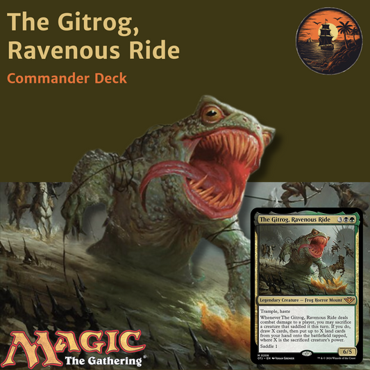 Land Synergies & Saddle Combos - The Gitrog, Ravenous Ride - Custom Commander Deck