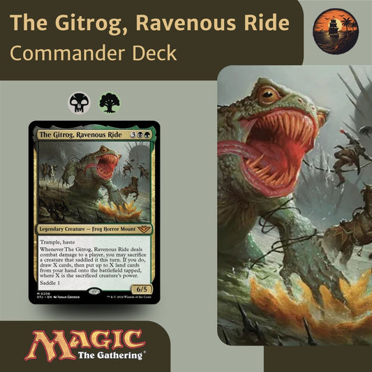 Land Synergies & Saddle Combos - The Gitrog, Ravenous Ride - Custom Commander Deck