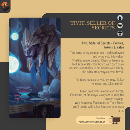 Politics - Tivit, Seller of Secrets - Custom Commander Deck