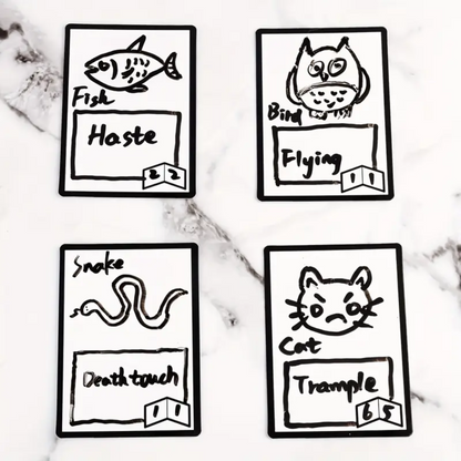 10pcs Reusable Dry Erase MTG Tokens with Marker