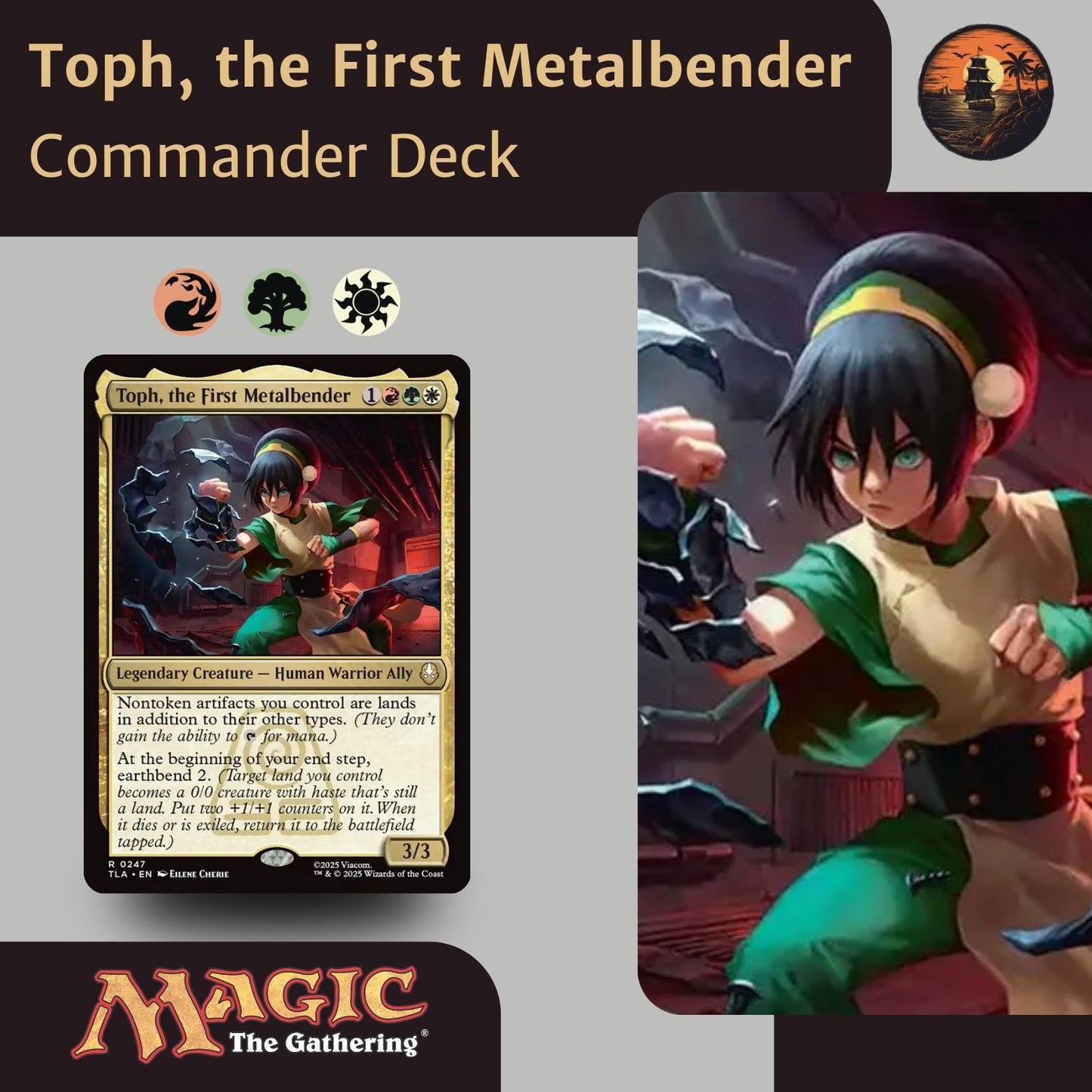 Toph, the First Metalbender - Custom Commander Deck