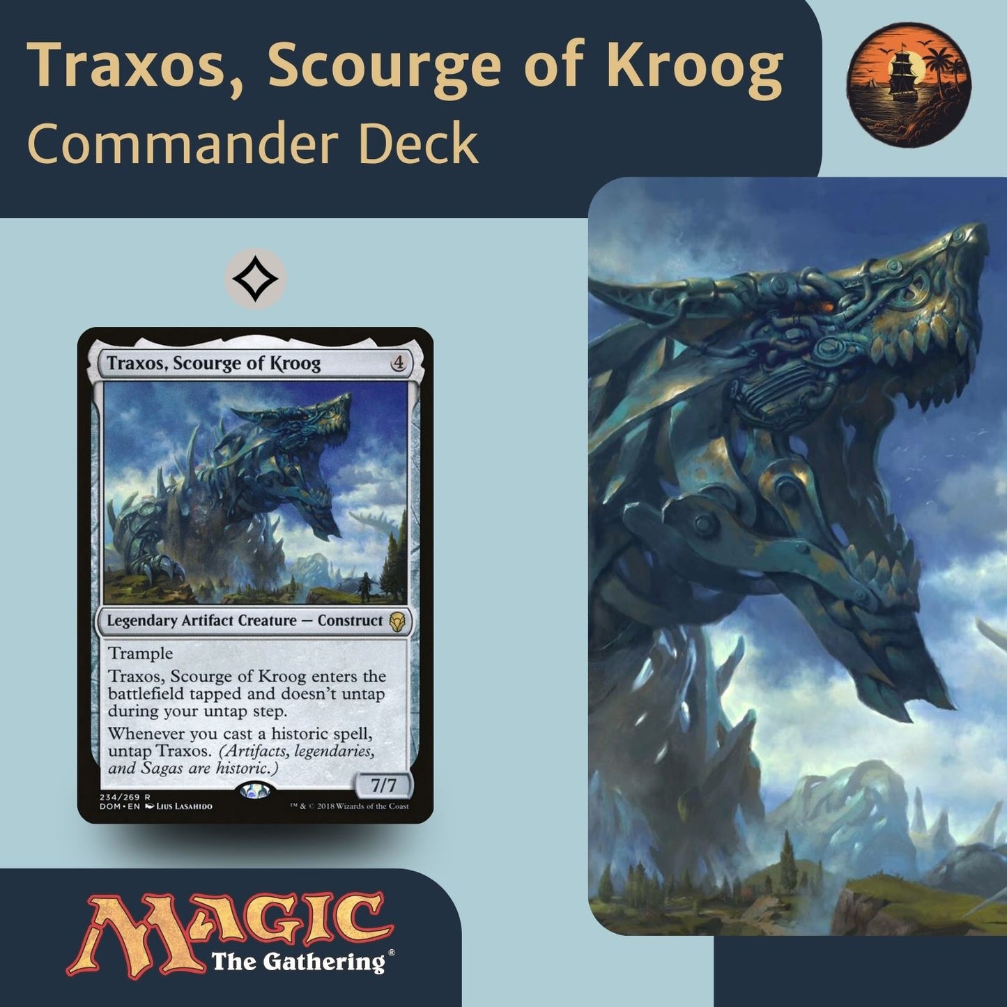 Artifact Voltron - Traxos, Scourge of Kroog - Custom Commander Deck