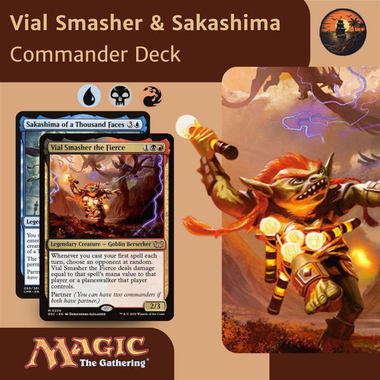 Vial Smasher the Fierce & Sakashima of a Thousand Faces - Custom Commander Deck