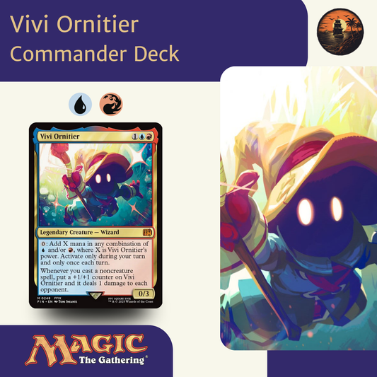 vivi ornitier mtg commander deck Vivi Ornitier Custom Deck – ElkoyTCG main image 1