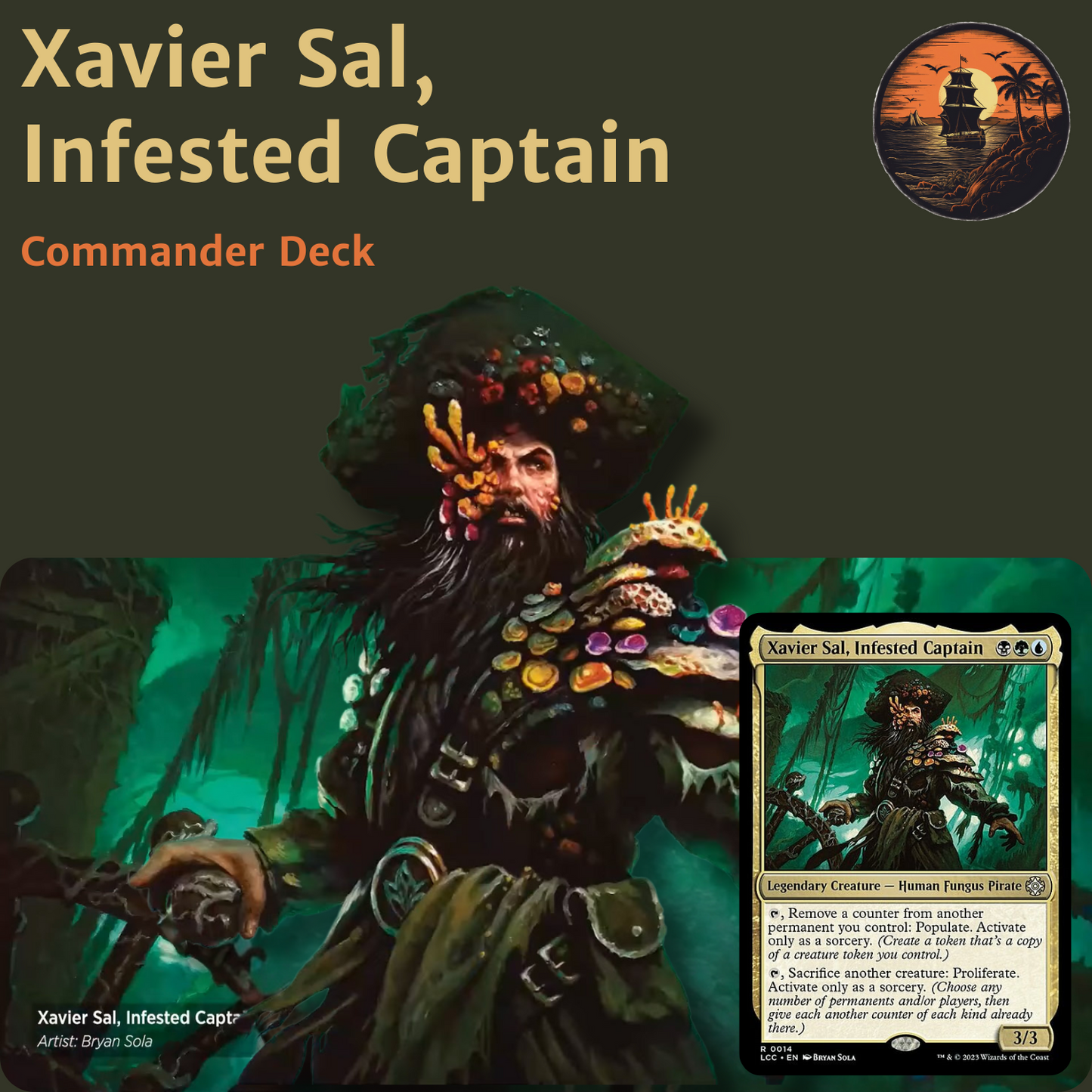 Token Proliferation & Infect - Xavier Sal, Infested Captain - Custom EDH Commander Deck