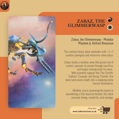 Modular & Artifact Synergy - Zabaz, the Glimmerwasp - Custom Commander Deck
