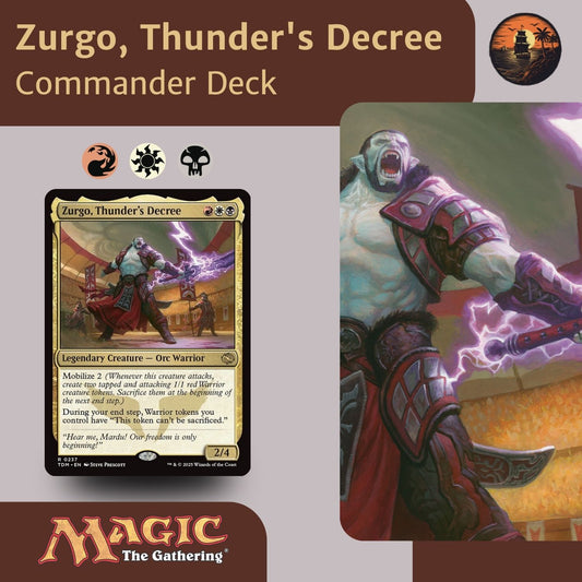 Token Blitz - Zurgo, Thunder's Decree - Custom Commander Deck