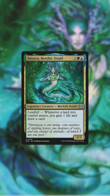 Landfall & Value Engine - Tatyova, Benthic Druid - Custom Commander Deck