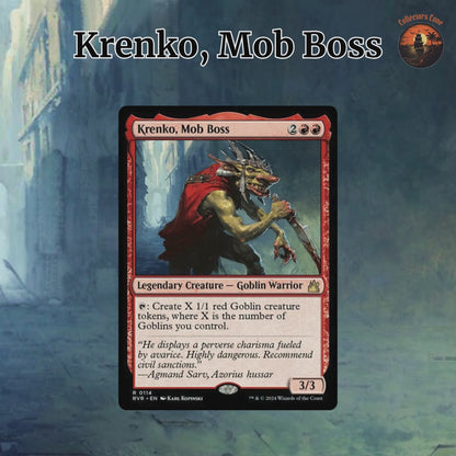 Goblin Swarm & Anthem Fury - Krenko, Mob Boss - Custom EDH Commander Deck